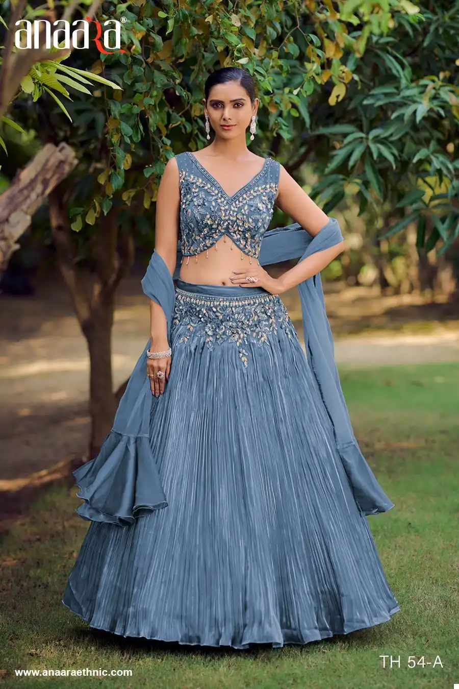 Tathastu Crop Top Silk Wholesale Designer Lehenga Catalog - Image 9