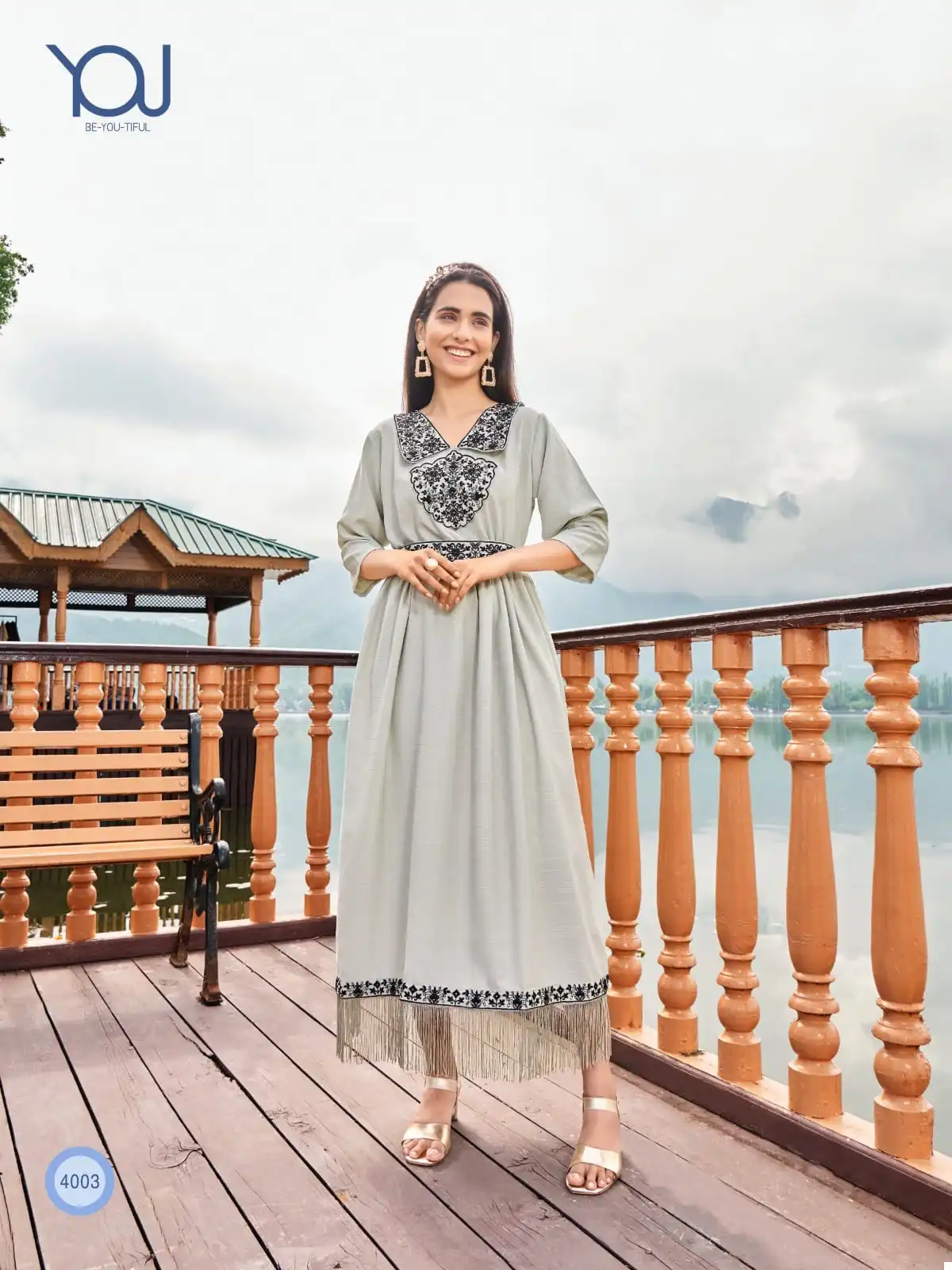Wanna Charmy Rayon Wholesale Heavy Kurti Gown With Belt Catalog — Wholesale Kurtis, MPA wholesale from Surat - Gallery Image 2