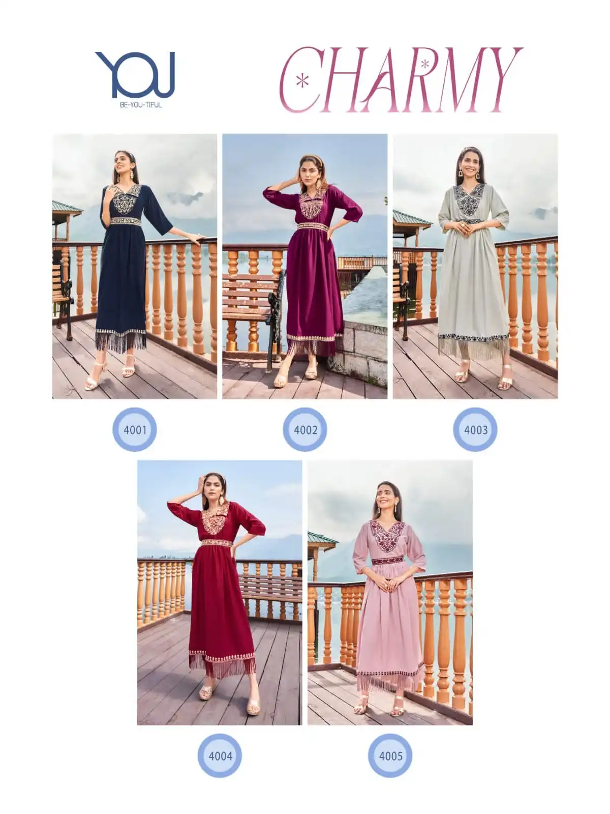 Wanna Charmy Rayon Wholesale Heavy Kurti Gown With Belt Catalog — Wholesale Kurtis, MPA wholesale from Surat — view 5