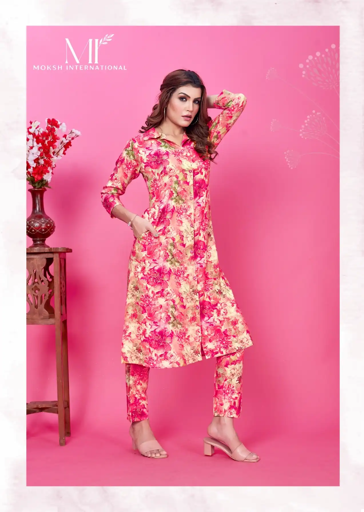 Moksh Wow Vol-1 Premium Rayon Wholesale Co-Ord Set Catalog — Wholesale Kurtis, MPA wholesale from Surat - Gallery Image 3