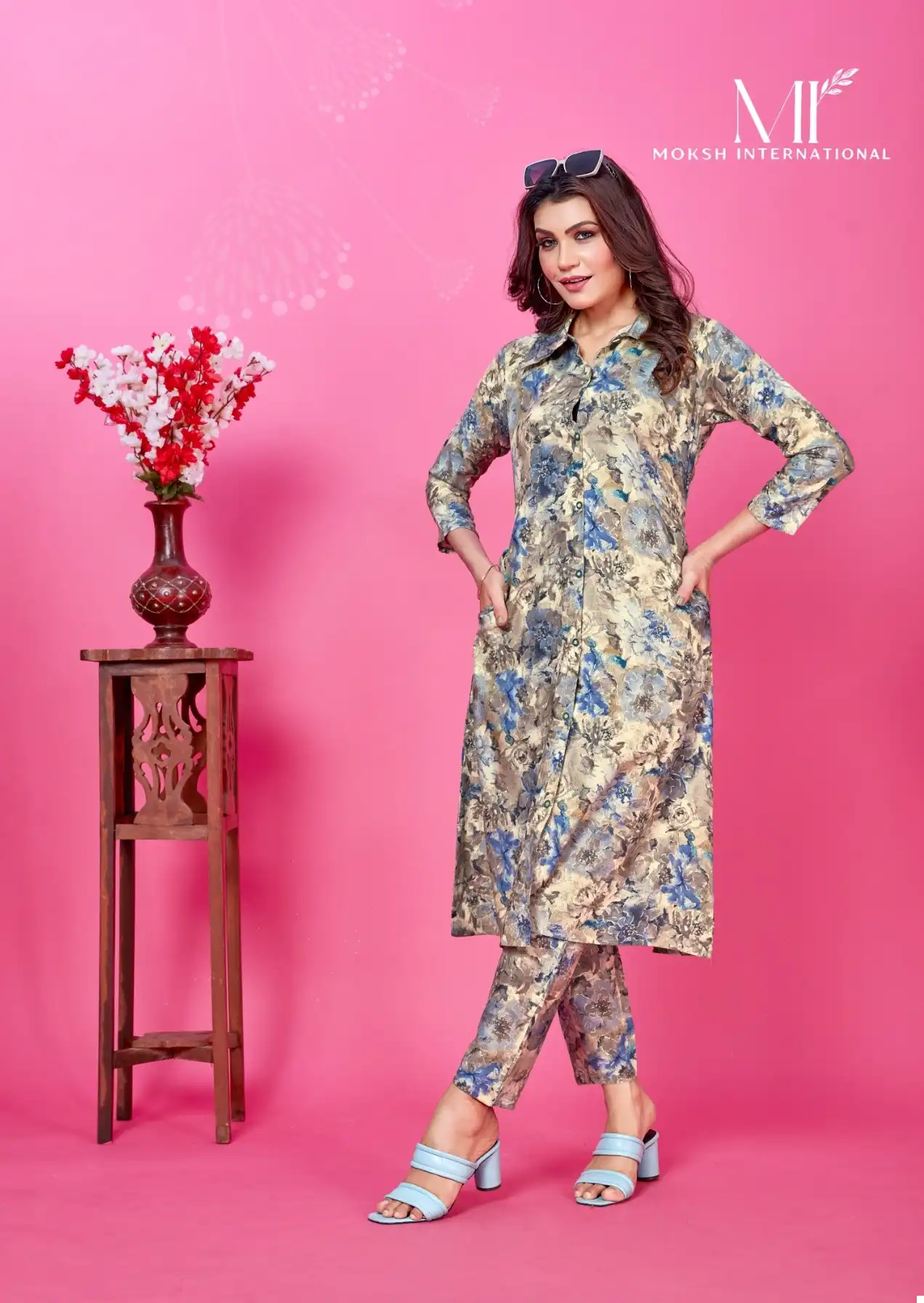 Moksh Wow Vol-1 Premium Rayon Wholesale Co-Ord Set Catalog — Wholesale Kurtis, MPA wholesale from Surat - Gallery Image 4