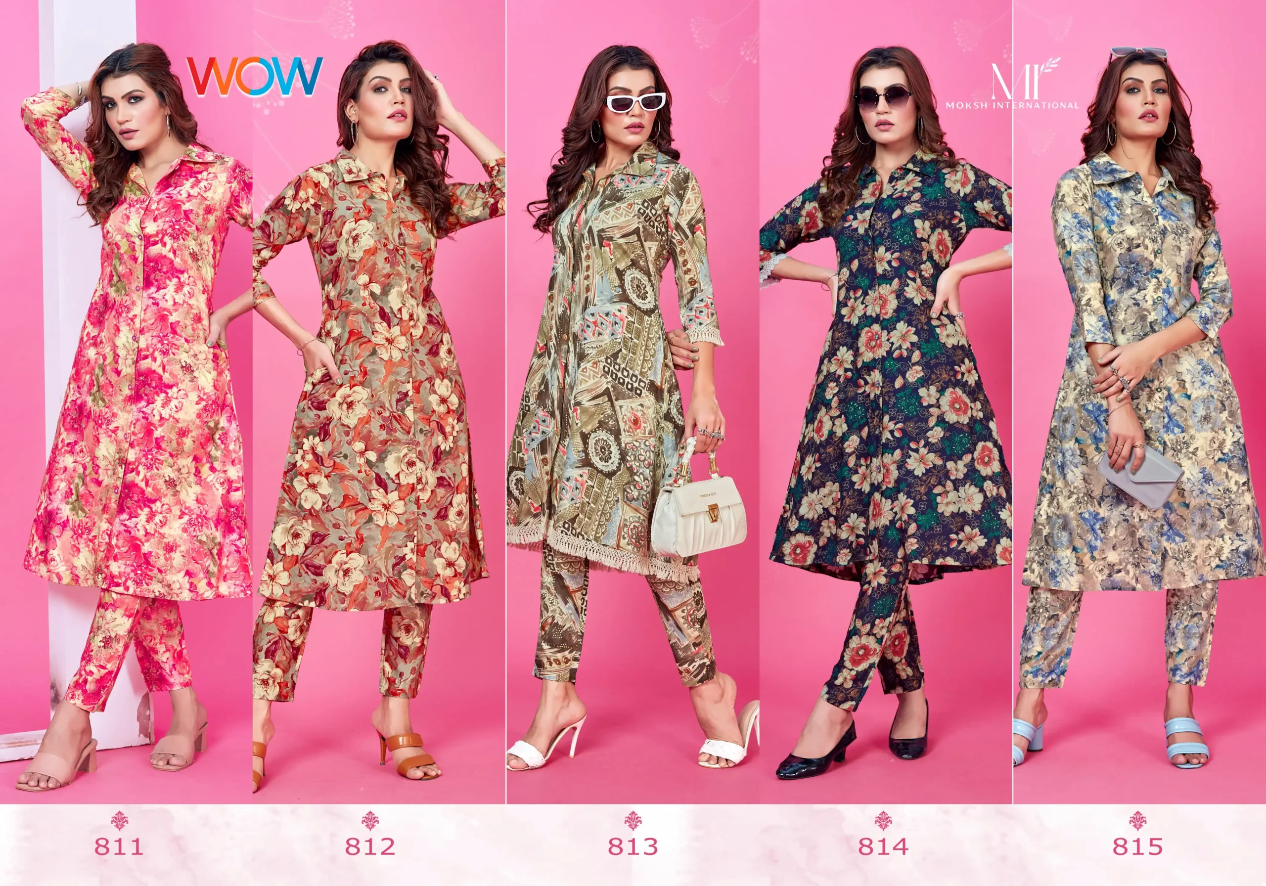 Moksh Wow Vol-1 Premium Rayon Wholesale Co-Ord Set Catalog — Wholesale Kurtis, MPA wholesale from Surat — view 6