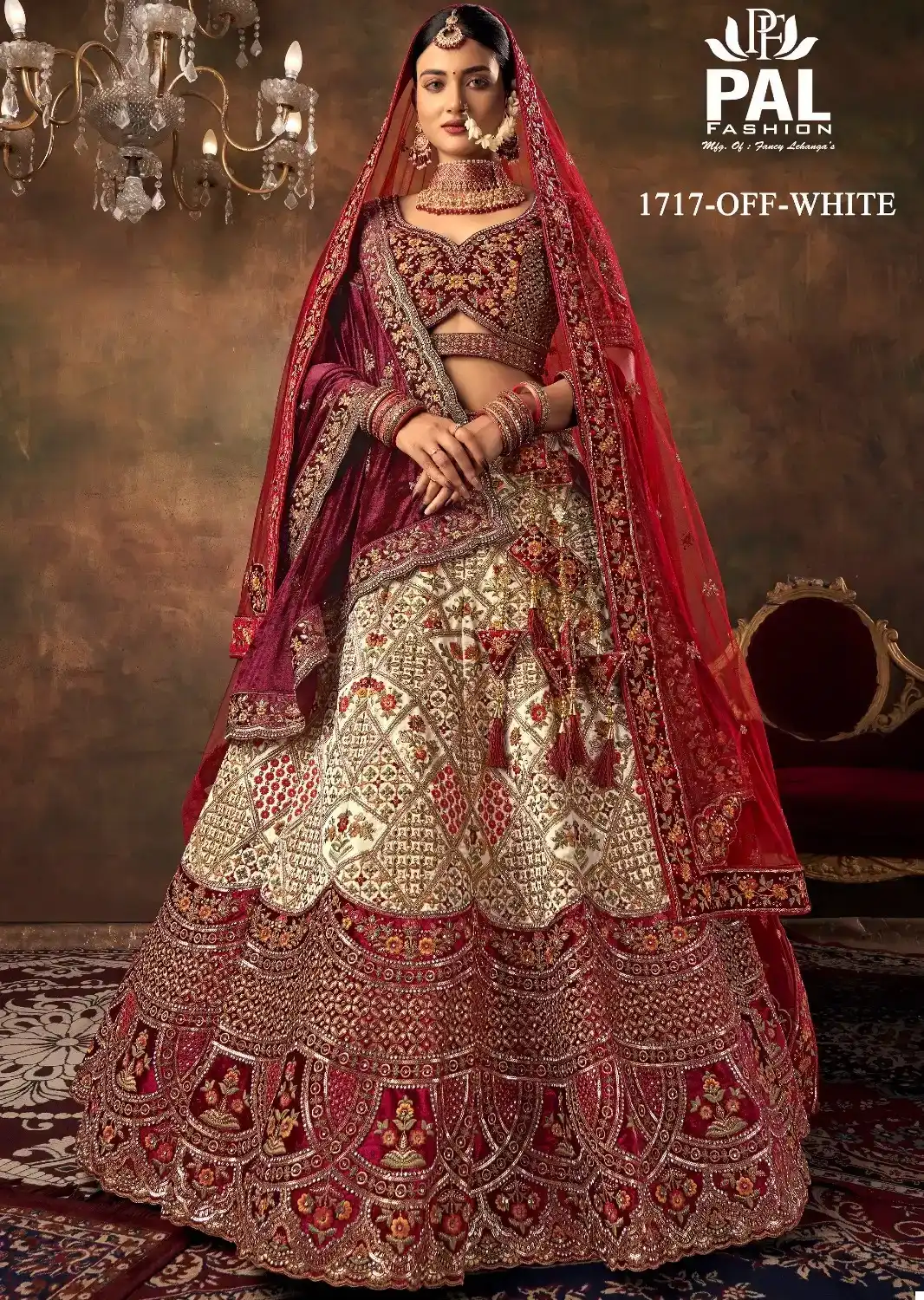 Pal Fashion 1717 Velvet Wholesale Bridal Lehenga Choli