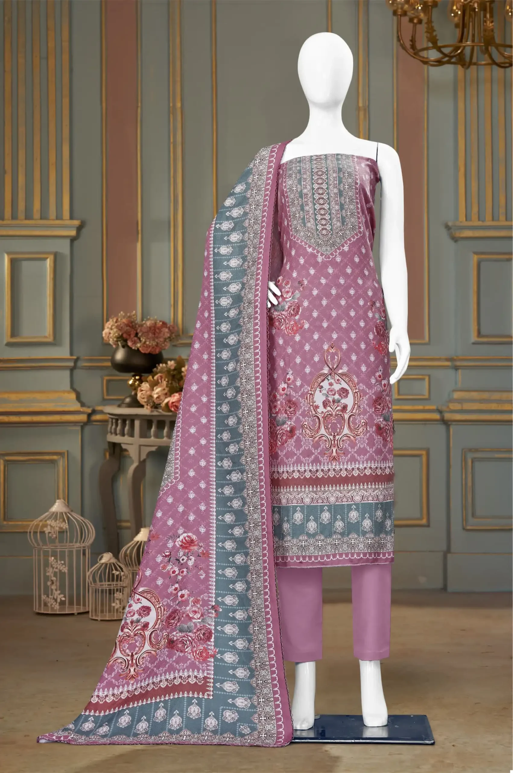 Bipson Decent Safari-2382 Pure Viscose Pashmina Wholesale Woolen Suits Catalog — Wholesale Salwar Suits, MPA wholesale from Surat - Gallery Image 2