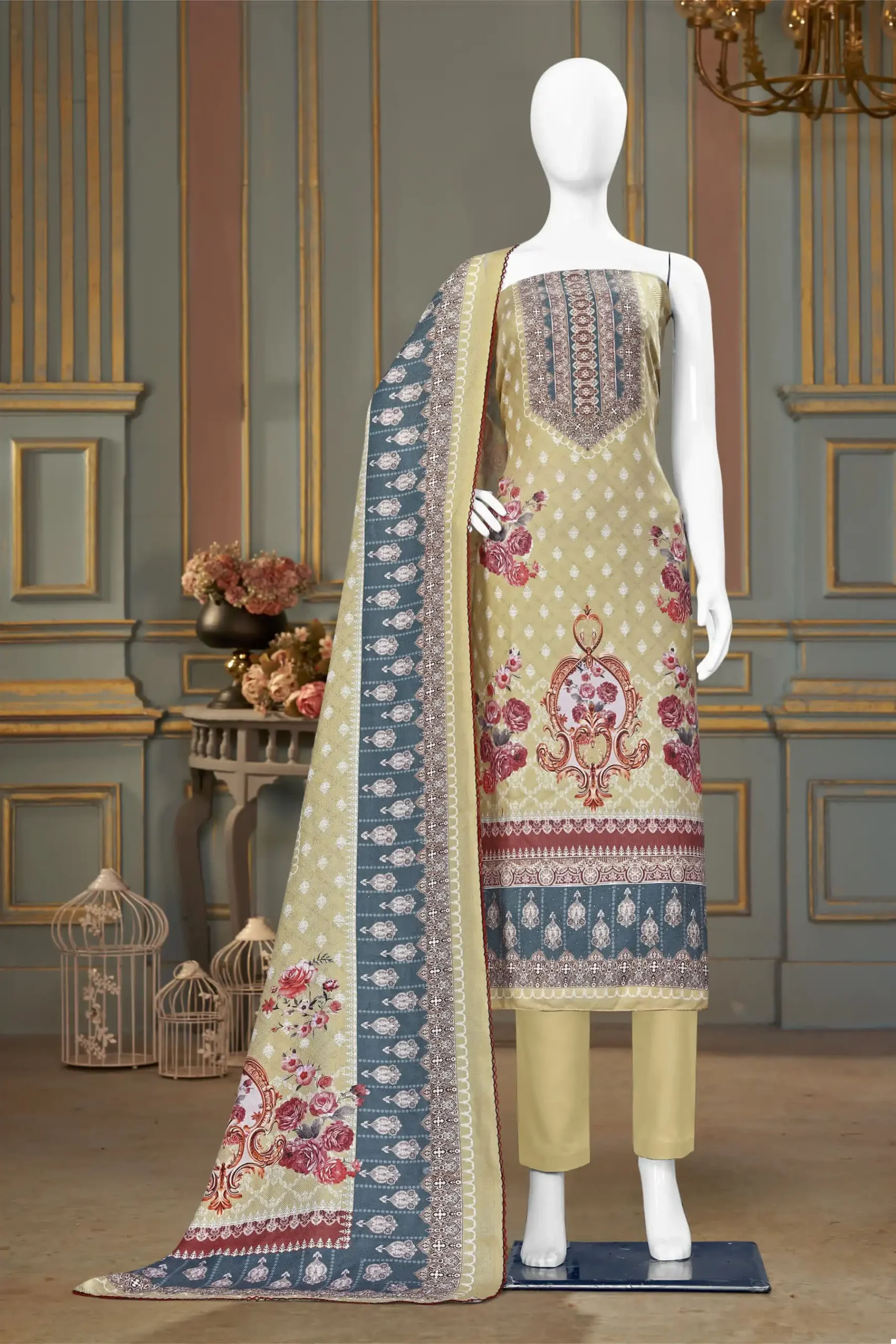 Bipson Decent Safari-2382 Pure Viscose Pashmina Wholesale Woolen Suits Catalog — Wholesale Salwar Suits, MPA wholesale from Surat - Gallery Image 4
