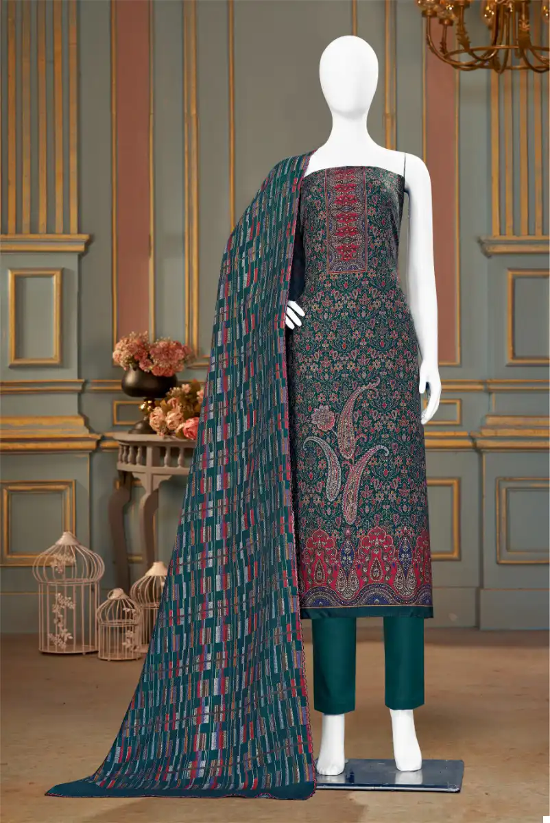 Bipson Decent Work-2378 Pure Viscose Pashmina Wholesale Winter Wear Suits Catalog — Wholesale Salwar Suits, MPA wholesale from Surat - Gallery Image 2