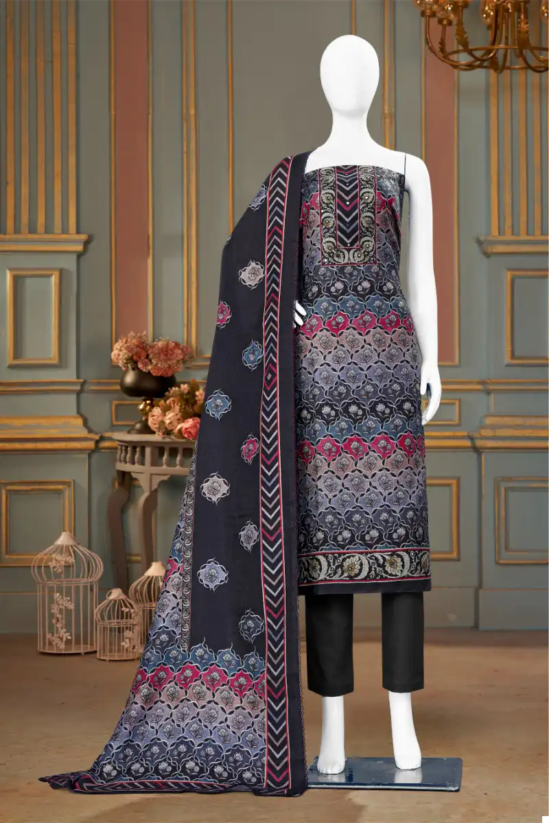 Bipson Decent Work-2379 Pure Viscose Pashmina Wholesale Winter Wear Suits Catalog — Wholesale Salwar Suits, MPA wholesale from Surat - Gallery Image 4