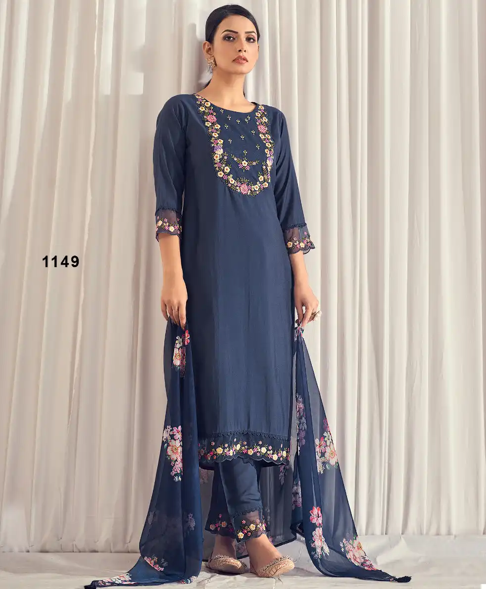 Afsana Dn 1149 Roman Premium Quality Wholesale Readymade Salwar Suit Catalog