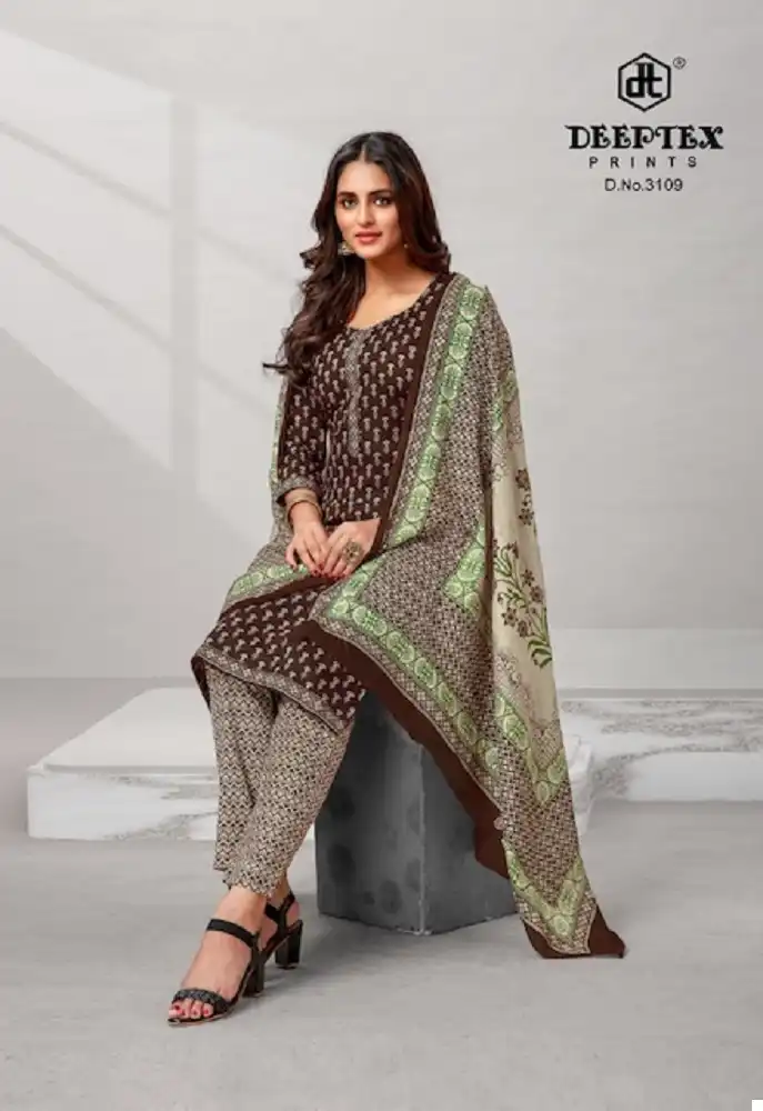 Deeptex Chiefguest Vol 31 Lawn Cotton Wholesale Salwar Suit Catalog - Image 14