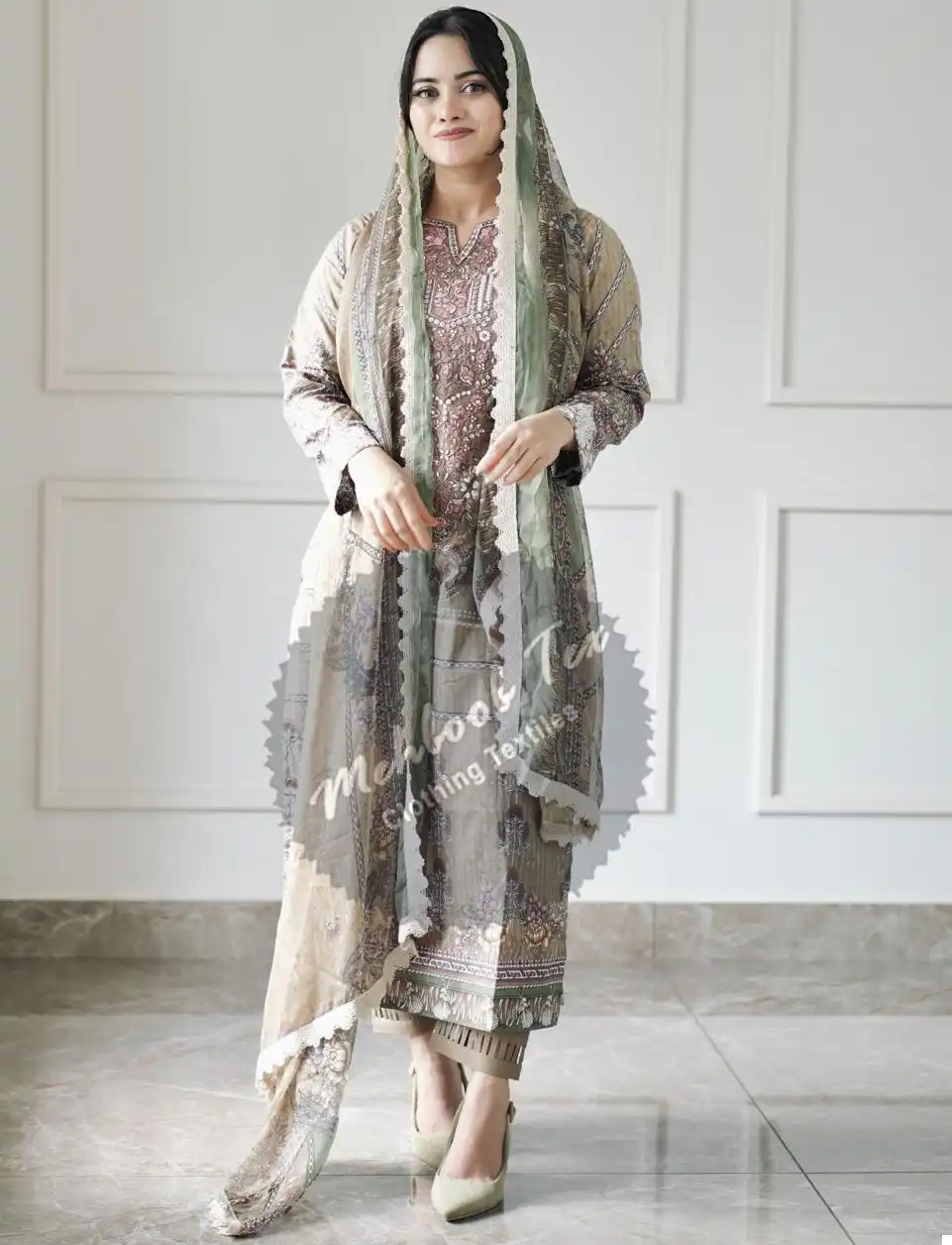 Mehboob Tex Design No 1173 Pure Cotton Wholesale Pakistani Salwar Suit