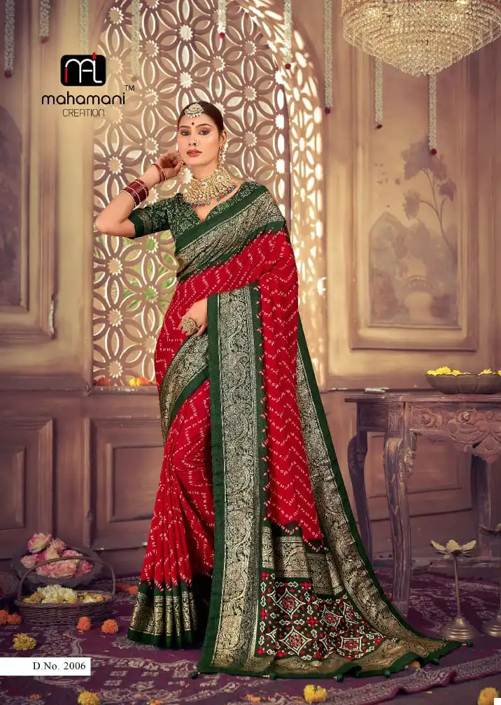 Mahamani Ektara Vol 2 Heavy Tusser Dola Silk Wholesale Saree Catalog — Wholesale Sarees, MPA wholesale from Surat - Gallery Image 4