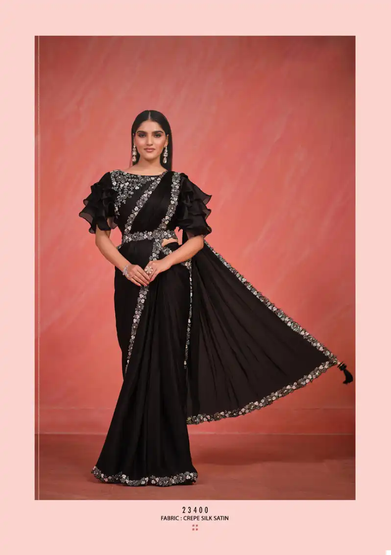 Mahotsav Elegancia Crepe Silk Wholesale Designer Saree Catalog - Image 4