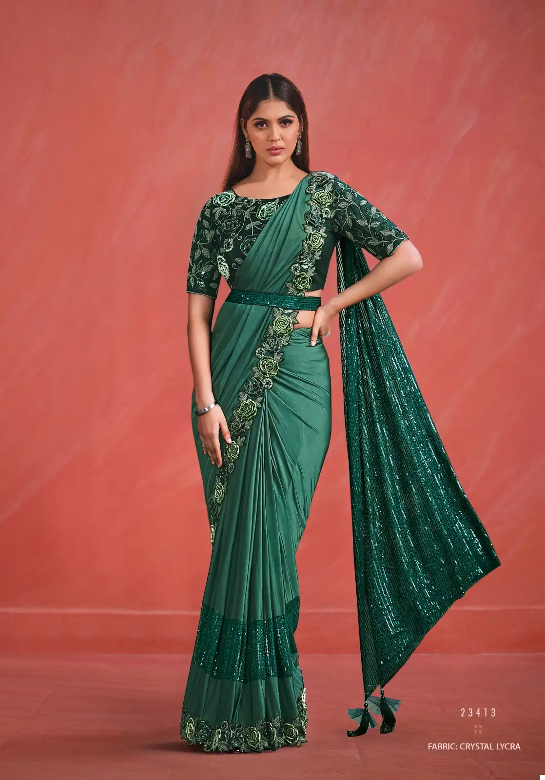 Mahotsav Elegancia Crepe Silk Wholesale Designer Saree Catalog - Image 3