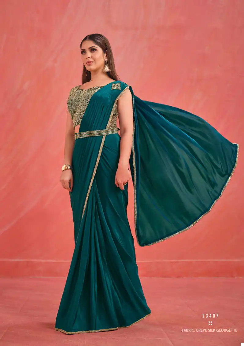 Mahotsav Elegancia Crepe Silk Wholesale Designer Saree Catalog - Image 10