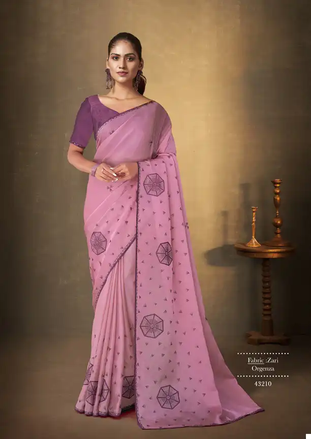 Mahotsav Erisha Banglori Organza Wholesale Designer Sarees Catalog - Image 3