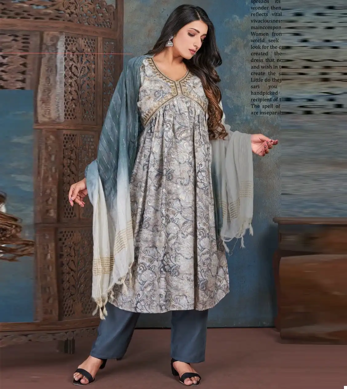 Smylee Esha Heavy Modal Silk Wholesale Readymade Suits Catalog — Wholesale Salwar Suits, MPA wholesale from Surat — view 1