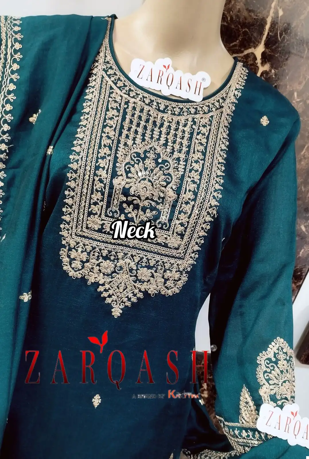 Zarqash Five Star Vichitra Silk Wholesale Readymade Pakistani Suit Catalog - Image 18