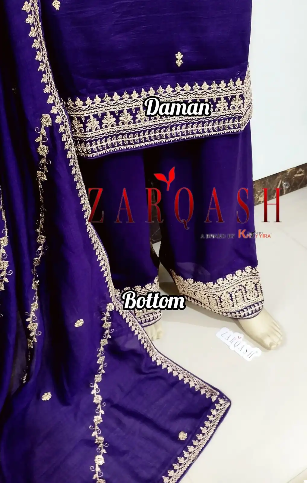 Zarqash Five Star Vichitra Silk Wholesale Readymade Pakistani Suit Catalog - Image 6