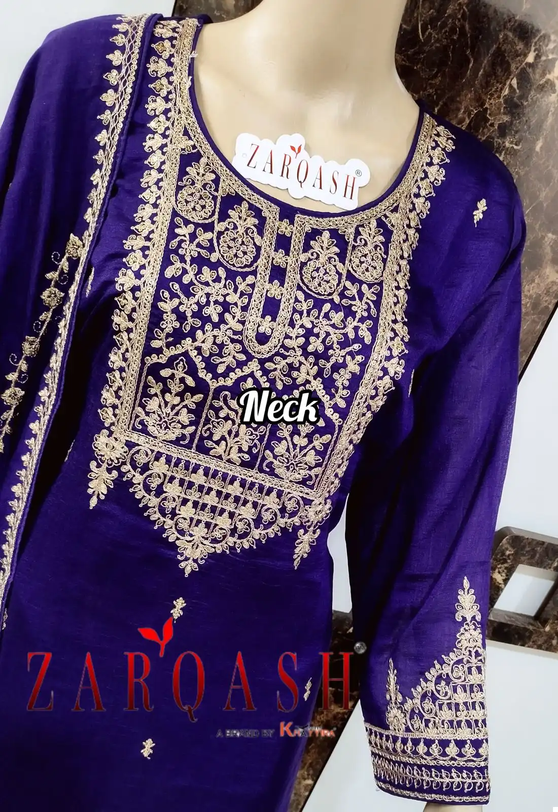 Zarqash Five Star Vichitra Silk Wholesale Readymade Pakistani Suit Catalog - Image 8