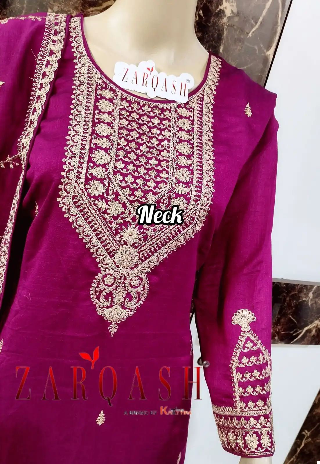 Zarqash Five Star Vichitra Silk Wholesale Readymade Pakistani Suit Catalog - Image 11