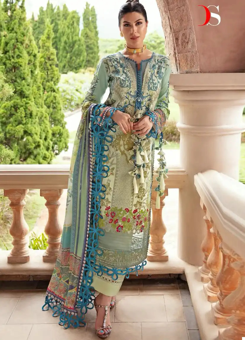Deepsy Suits Firdous Queen’S Court 5 Pure Cotton Print Wholesale Pakistani Salwar Suit Catalog
