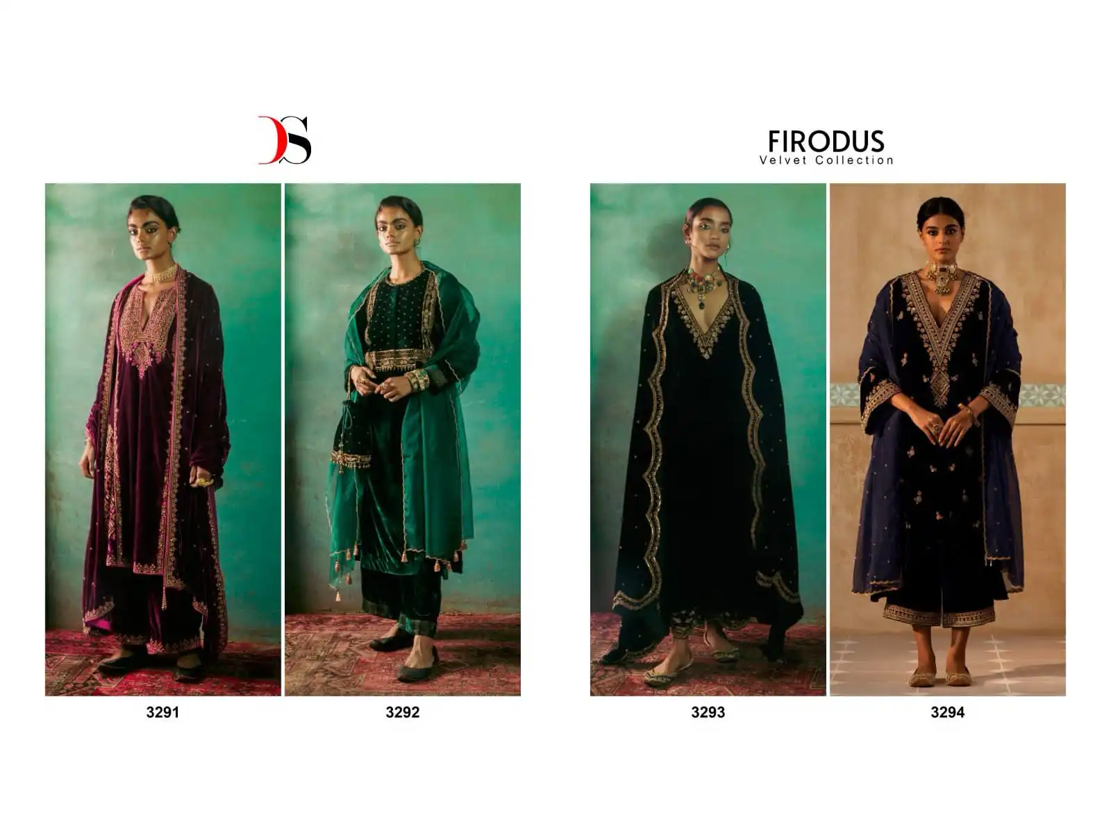 Deepsy Suits Firodus Velvet Collection Velvet Wholesale Winter Suits Catalog — Wholesale Salwar Suits, MPA wholesale from Surat — view 6