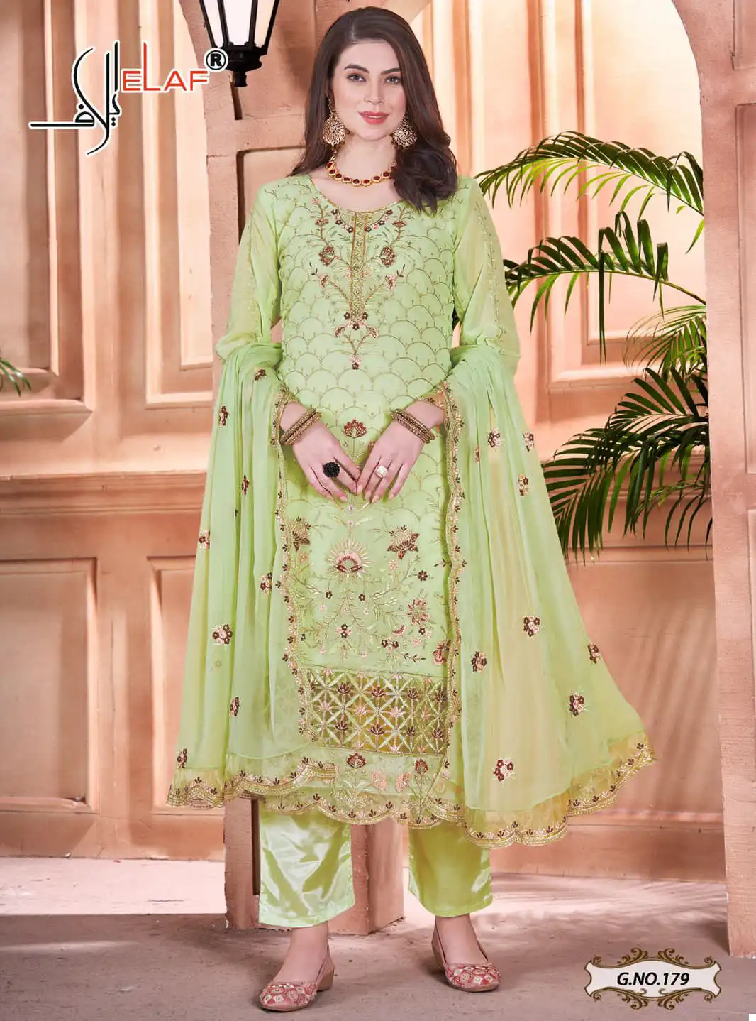 Elaf G-179 Heavy Faux Georgette Wholesale Pakistani Suit