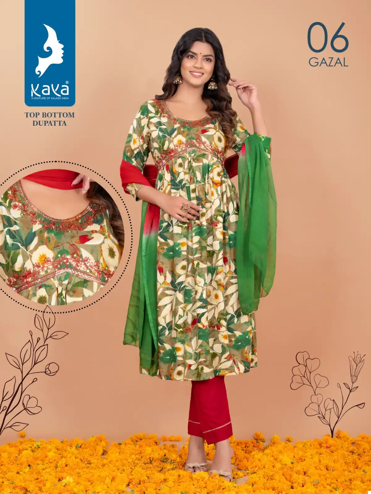 Kaya Gazal Rayon Wholesale Alia With Nyra Cut Readymade Suits Catalog — Wholesale Salwar Suits, MPA wholesale from Surat - Gallery Image 5