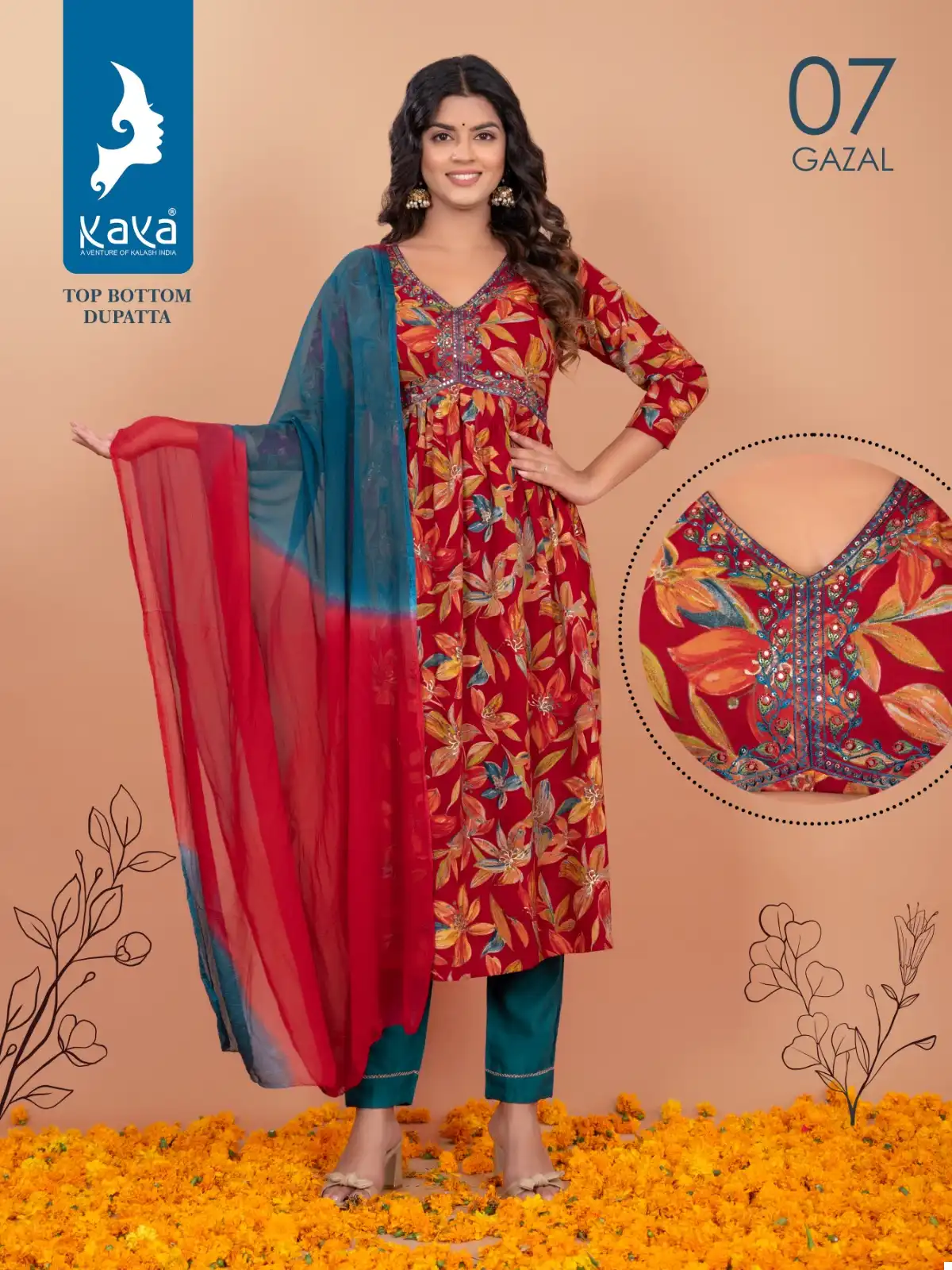 Kaya Gazal Rayon Wholesale Alia With Nyra Cut Readymade Suits Catalog — Wholesale Salwar Suits, MPA wholesale from Surat - Gallery Image 8