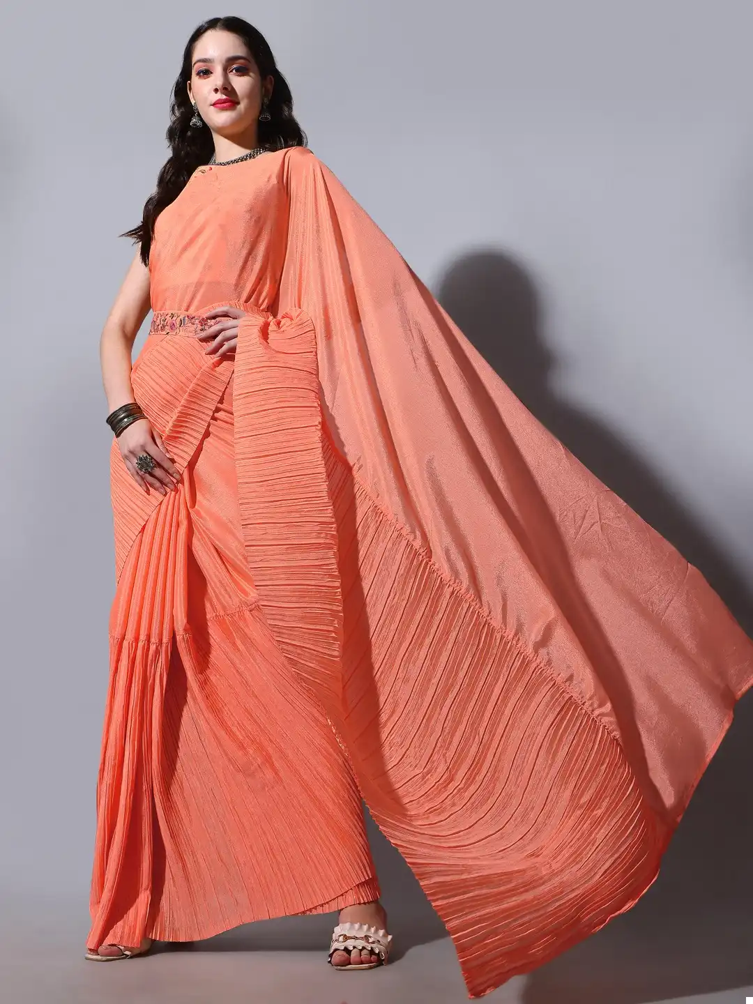 VE Georgette Vol 5 Chinnon Wholesale Saree Catalog — Wholesale Sarees, MPA wholesale from Surat — view 5