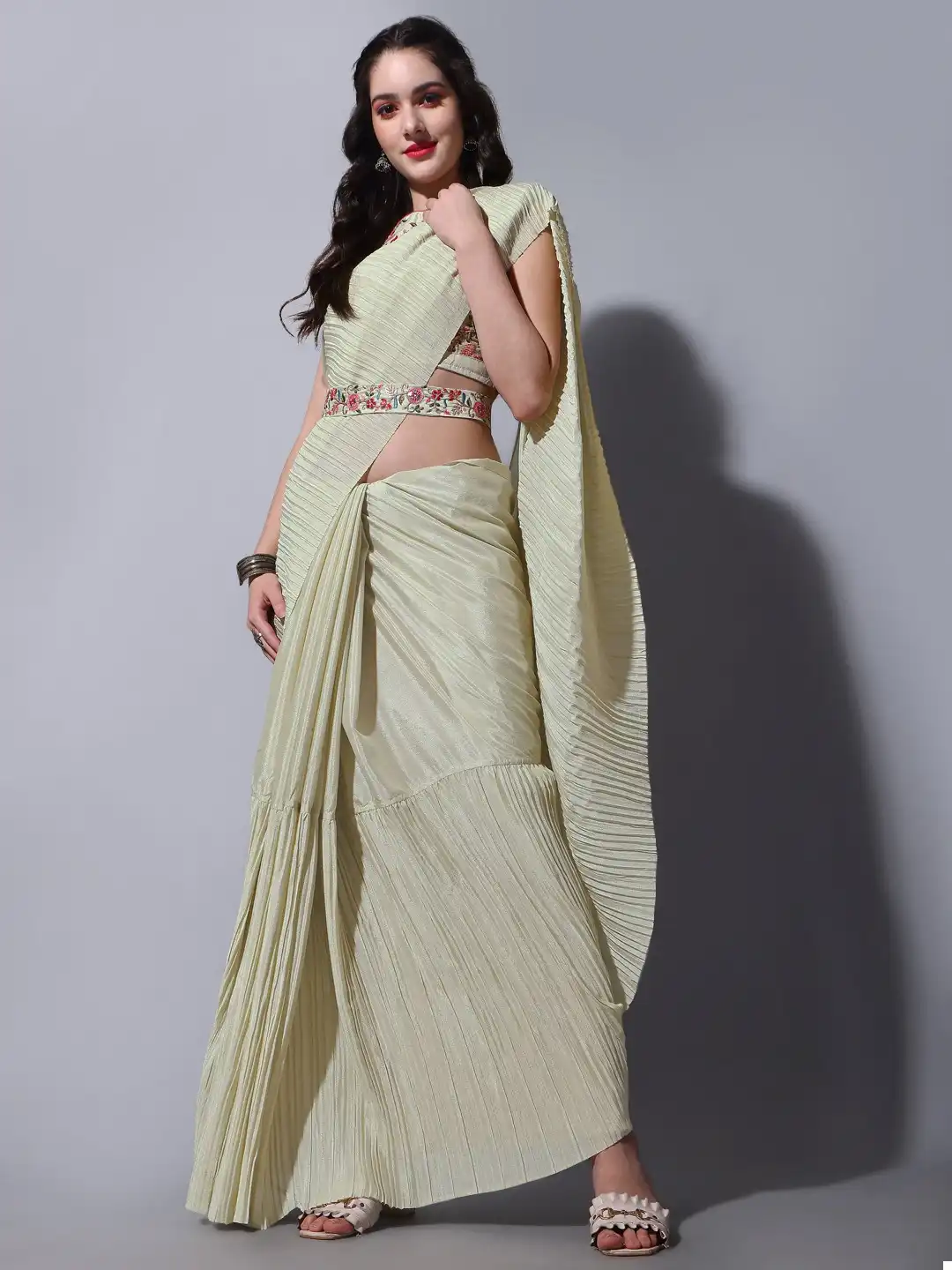 VE Georgette Vol 5 Chinnon Wholesale Saree Catalog — Wholesale Sarees, MPA wholesale from Surat - Gallery Image 2