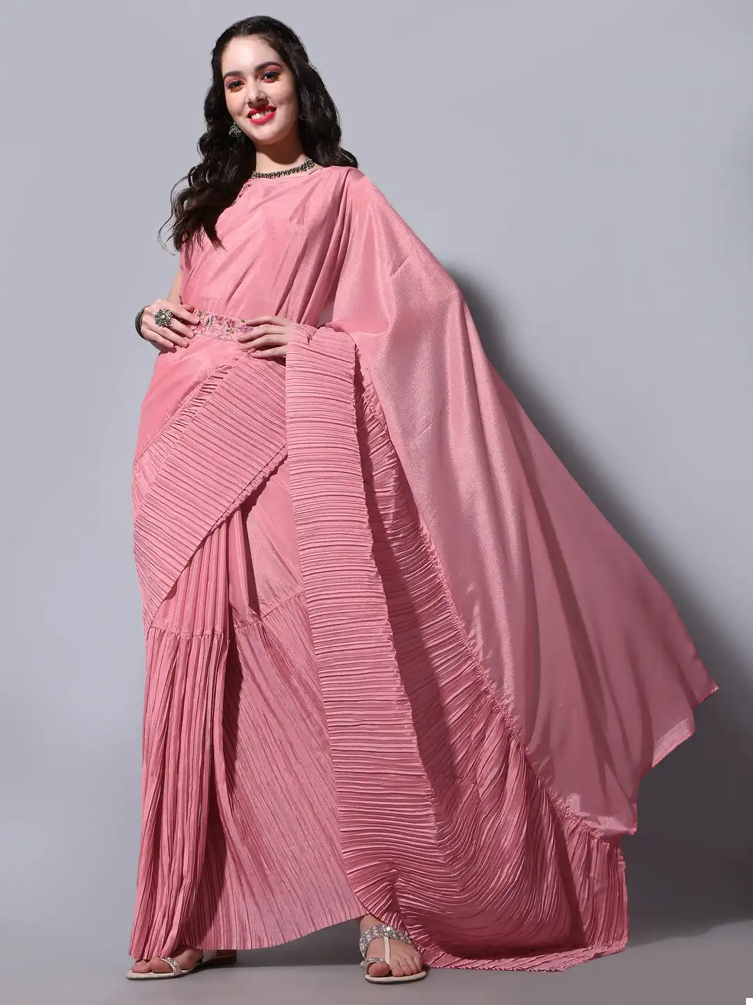 VE Georgette Vol 5 Chinnon Wholesale Saree Catalog — Wholesale Sarees, MPA wholesale from Surat - Gallery Image 3