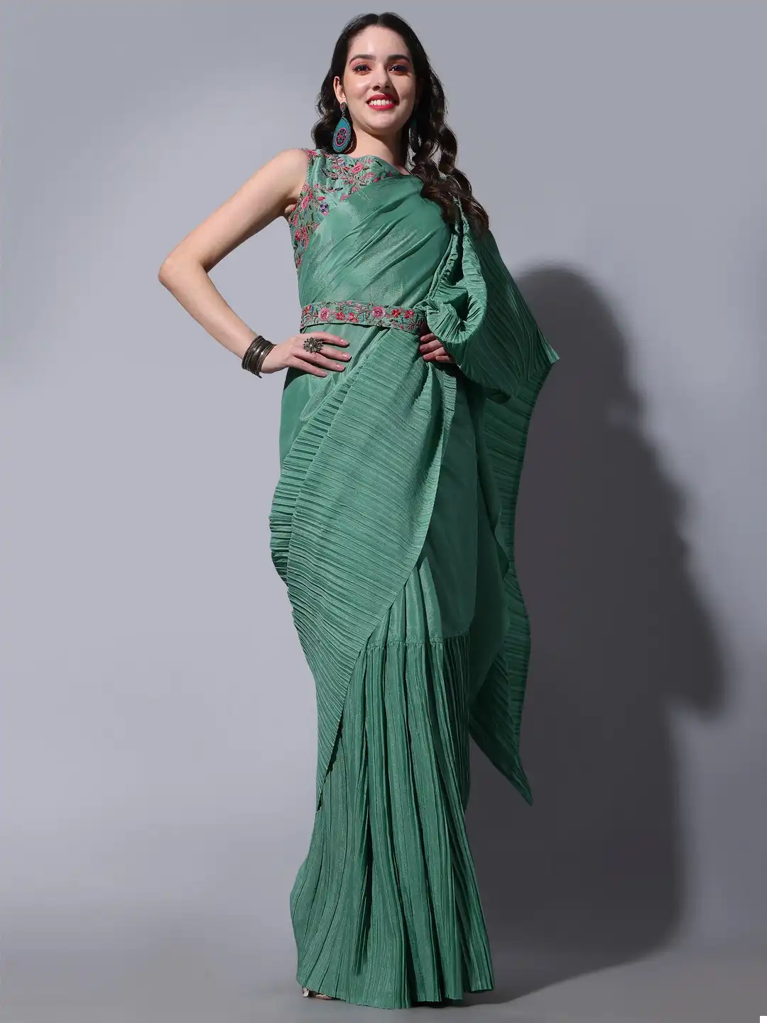 VE Georgette Vol 5 Chinnon Wholesale Saree Catalog — Wholesale Sarees, MPA wholesale from Surat - Gallery Image 4