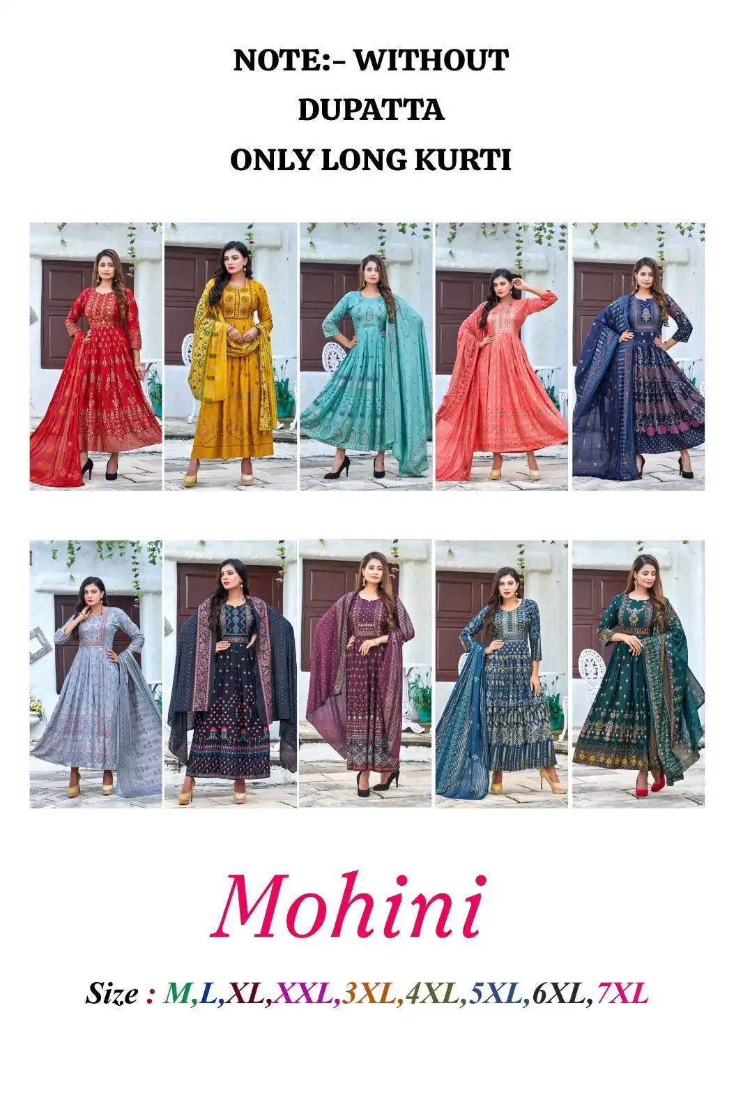 Vardan Ethnic Golden Mohini Heavy Rayon Slub Wholesale Long Kurtis Catalog - Image 11