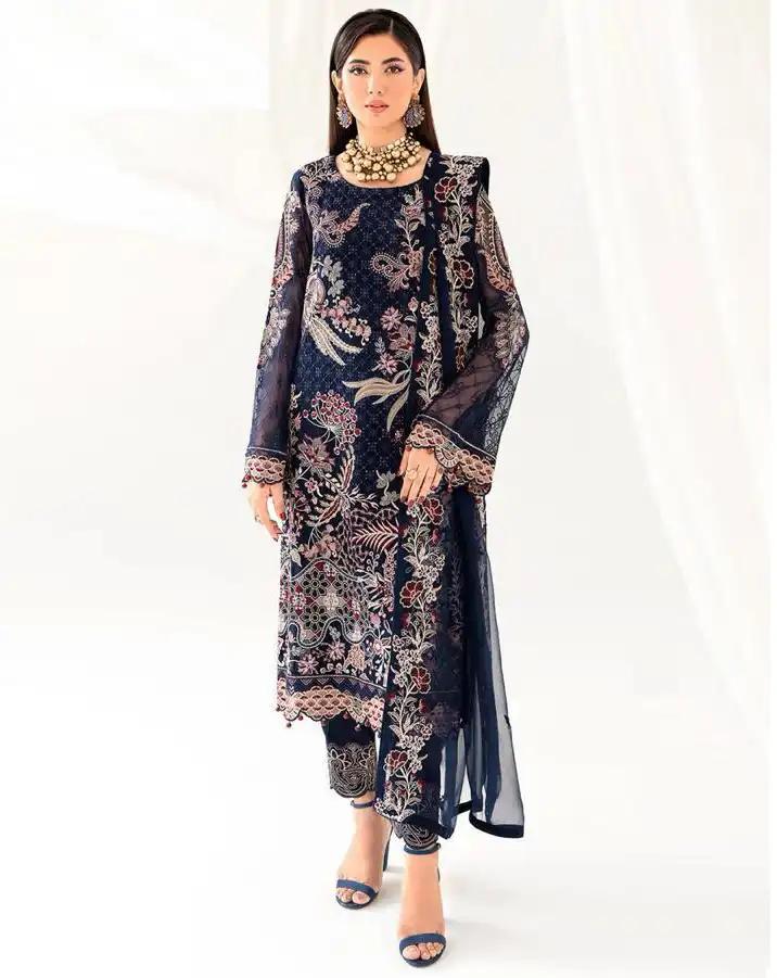 Hoor Tex H 146 Faux Georgette Wholesale Pakistani Salwar Suit Catalog