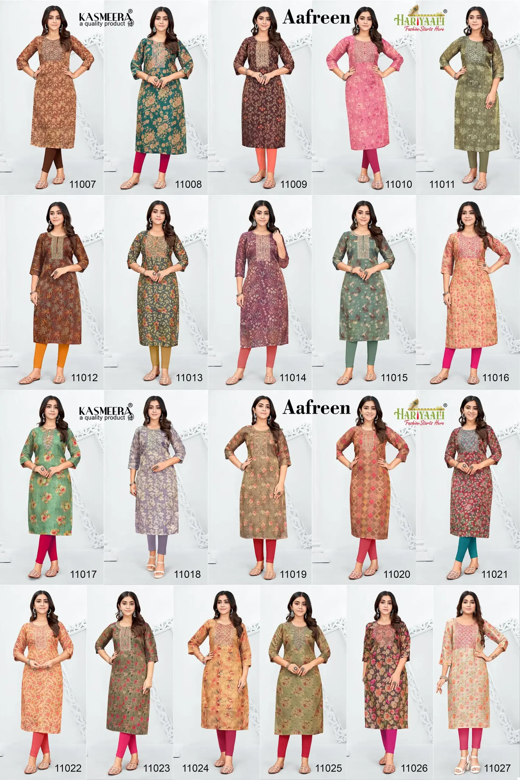 Hariyaali Aafreen Tissu Wholesale Long Kurtis Combo Set Catalog — Wholesale Kurtis, MPA wholesale from Surat — view 12