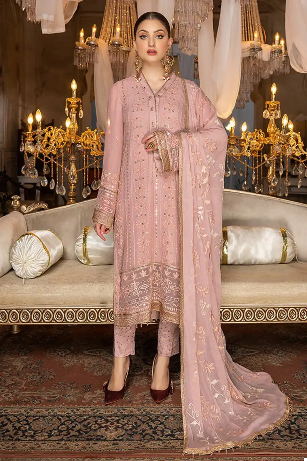 VE HT-162 Georgette Wholesale Pakistani Suits Catalog — Wholesale Salwar Suits, MPA wholesale from Surat - Gallery Image 4