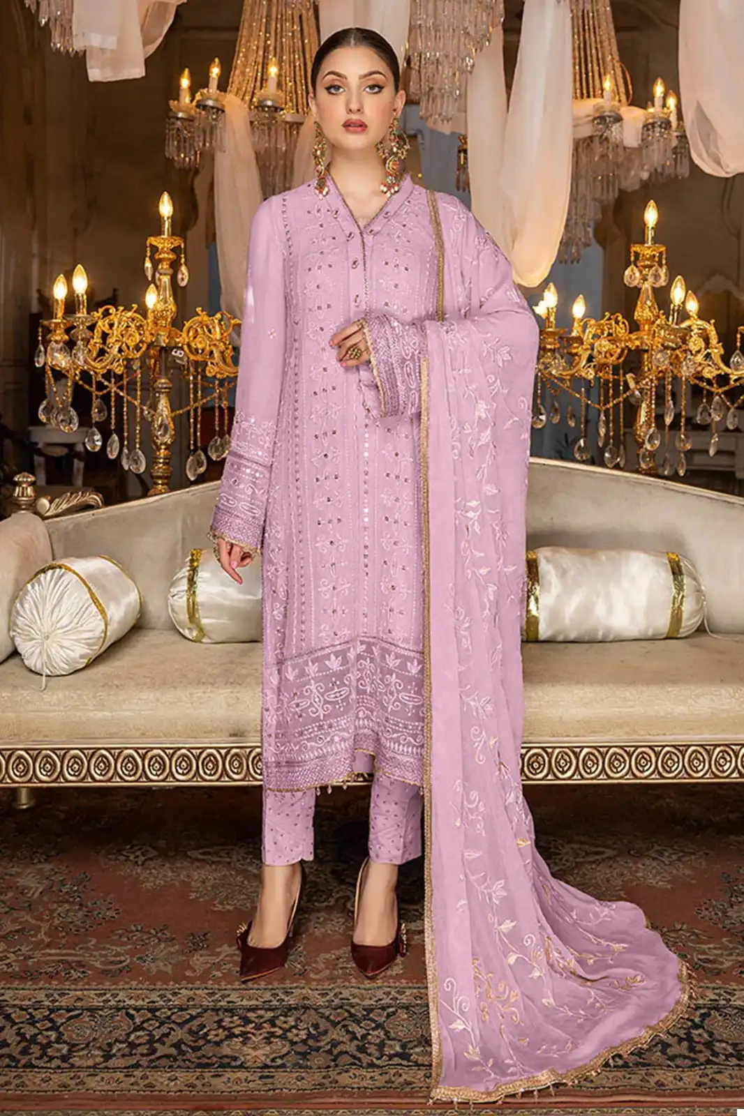 VE HT-162 Georgette Wholesale Pakistani Suits Catalog — Wholesale Salwar Suits, MPA wholesale from Surat — view 5
