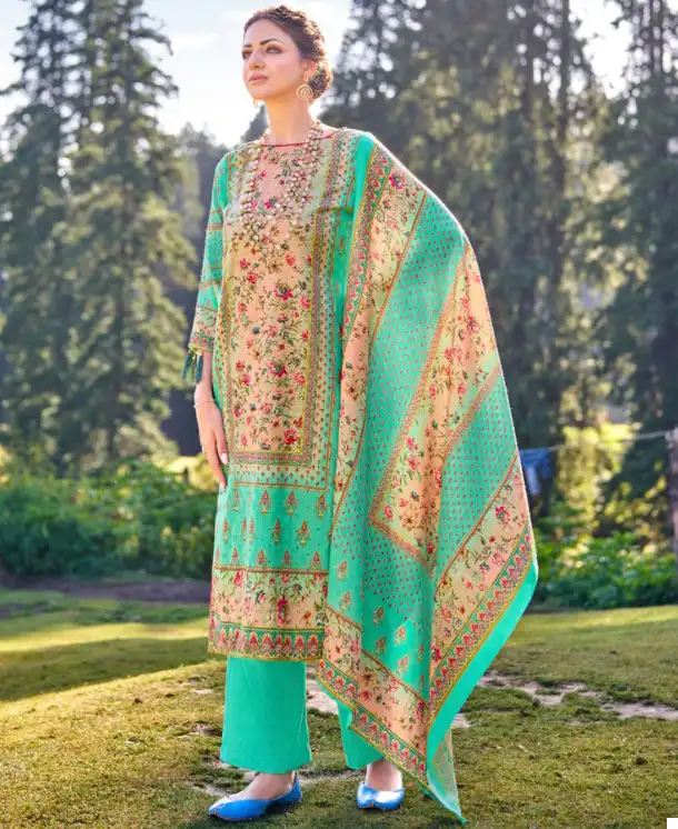 Alok Suits Iqra Premium Pashmina Wholesale Winter Suits Catalog — Wholesale Salwar Suits, Alok Suit wholesale from Surat — view 1