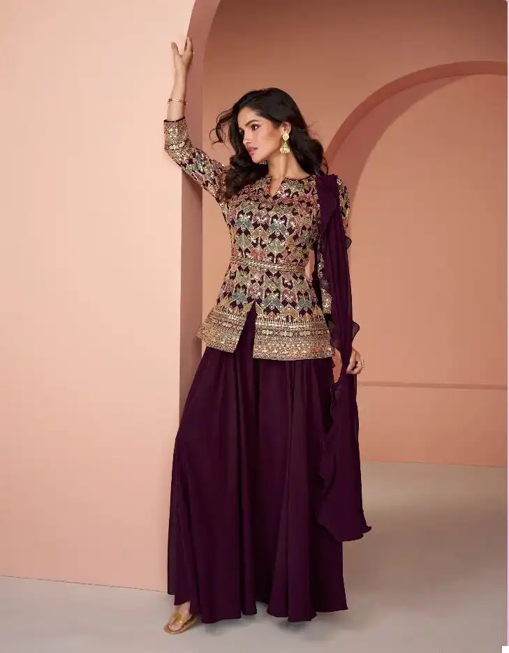 Sayuri Designer Jasmine Real Georgette Wholesale Designer Readymade Salwar Suit Catalog — Wholesale Salwar Suits, Sayuri Designer wholesale from Surat - Gallery Image 2