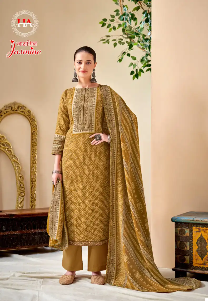 Harshit Fashion Jasmine Premium Finest Pashmina Wholesale Woolen Suits Catalog — Wholesale Salwar Suits, MPA wholesale from Surat - Gallery Image 3