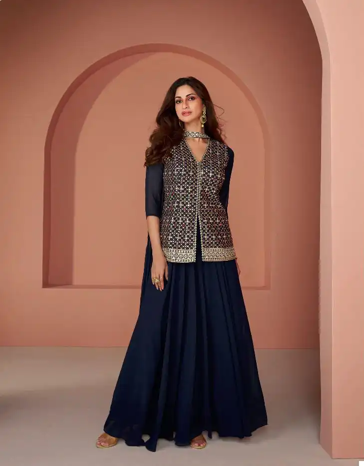 Sayuri Designer Jasmine Real Georgette Wholesale Designer Readymade Salwar Suit Catalog — Wholesale Salwar Suits, Sayuri Designer wholesale from Surat - Gallery Image 3