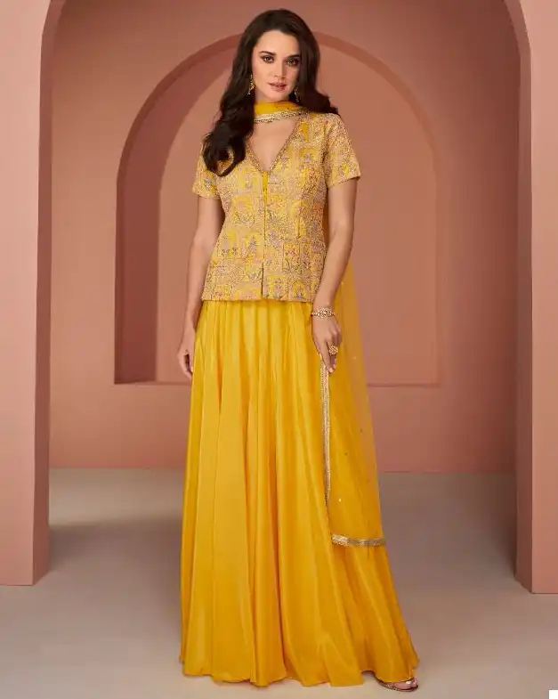 Sayuri Designer Jasmine Real Georgette Wholesale Designer Readymade Salwar Suit Catalog — Wholesale Salwar Suits, Sayuri Designer wholesale from Surat — view 1