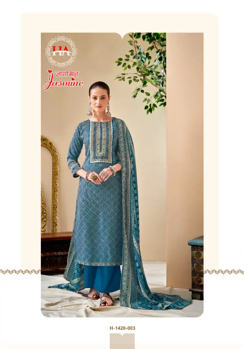 Harshit Fashion Jasmine Premium Finest Pashmina Wholesale Woolen Suits Catalog — Wholesale Salwar Suits, MPA wholesale from Surat - Gallery Image 5