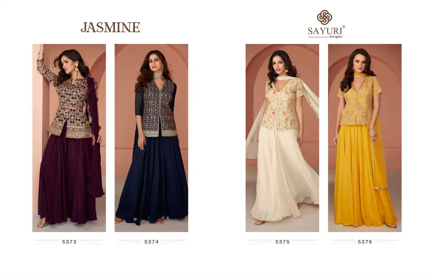 Sayuri Designer Jasmine Real Georgette Wholesale Designer Readymade Salwar Suit Catalog — Wholesale Salwar Suits, Sayuri Designer wholesale from Surat — view 5