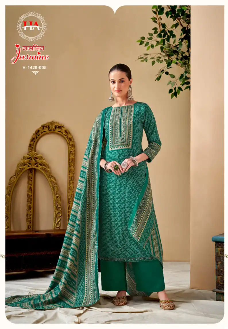 Harshit Fashion Jasmine Premium Finest Pashmina Wholesale Woolen Suits Catalog — Wholesale Salwar Suits, MPA wholesale from Surat - Gallery Image 6