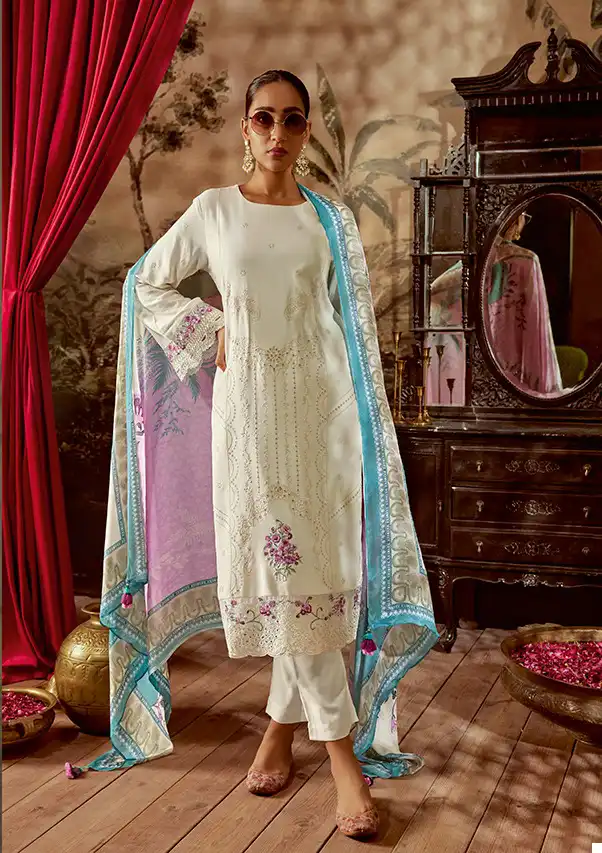 Kimora Janab Modali Silk Wholesale Designer Salwar Suit Catalog — Wholesale Salwar Suits, MPA wholesale from Surat - Gallery Image 2