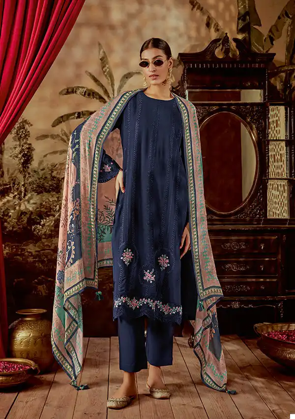 Kimora Janab Modali Silk Wholesale Designer Salwar Suit Catalog — Wholesale Salwar Suits, MPA wholesale from Surat - Gallery Image 3