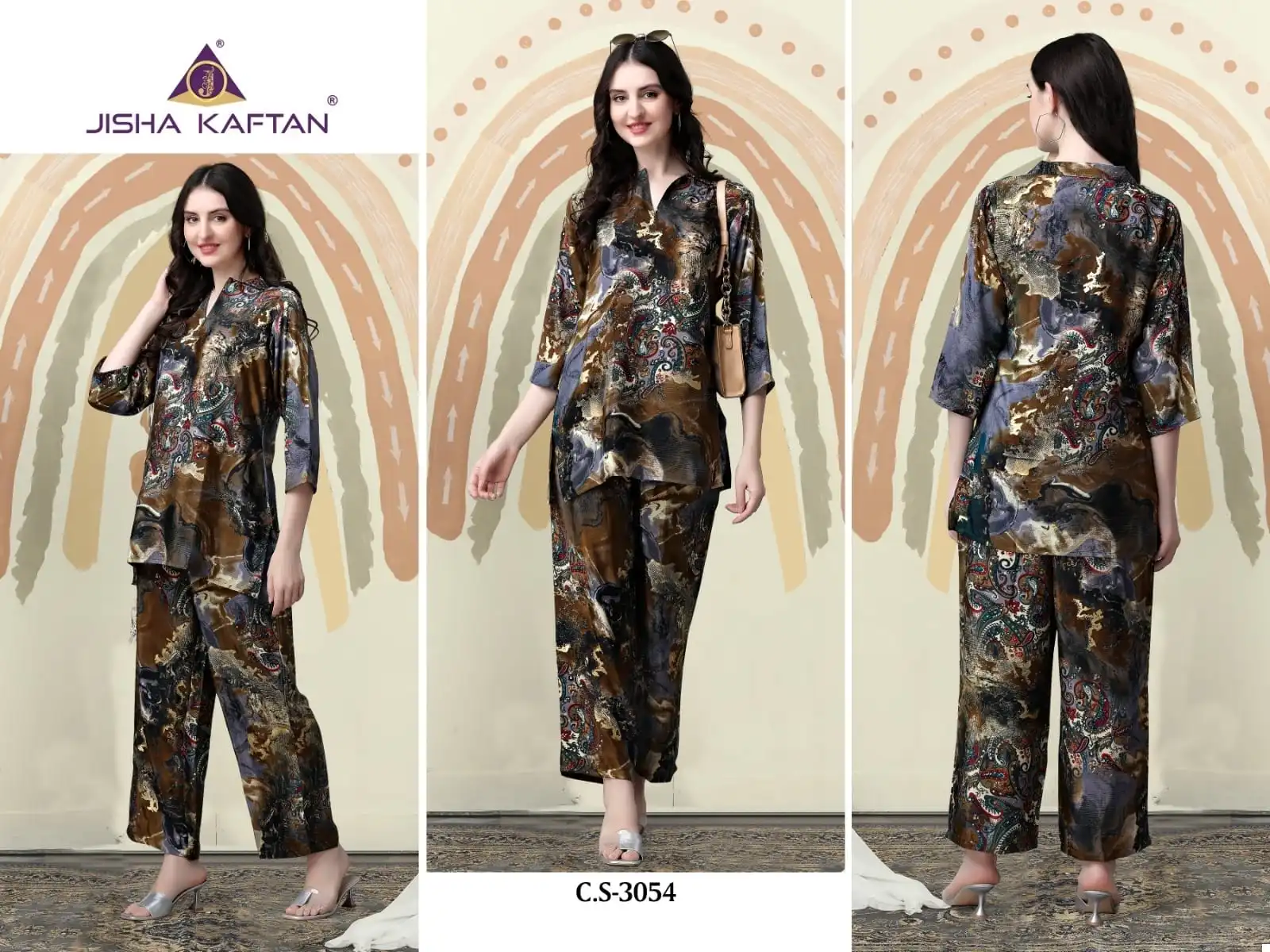 Jisha Co Ord Set Vol 4 Silk Wholesale Co-Ord Set Catalog — Wholesale Kurtis, MPA wholesale from Surat — view 2