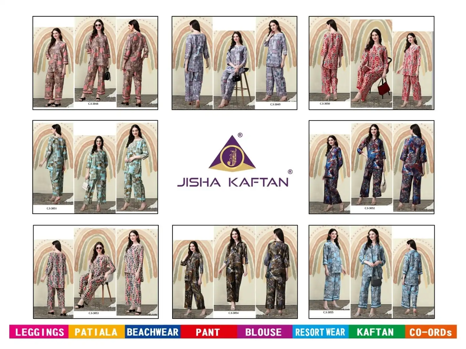Jisha Co Ord Set Vol 4 Silk Wholesale Co-Ord Set Catalog — Wholesale Kurtis, MPA wholesale from Surat — view 9